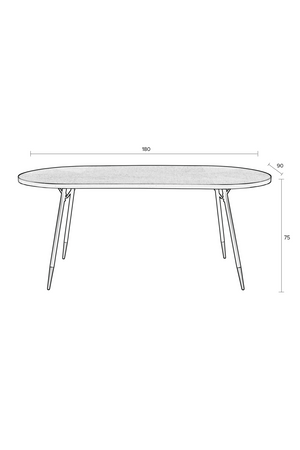 Ash Wood Dining Table | DF Denise | OROA.com