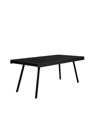 Black Lacquered Teak Dining Table | DF Suri | Oroa.com