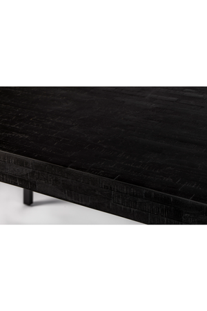 Black Lacquered Teak Dining Table | DF Suri | Oroa.com