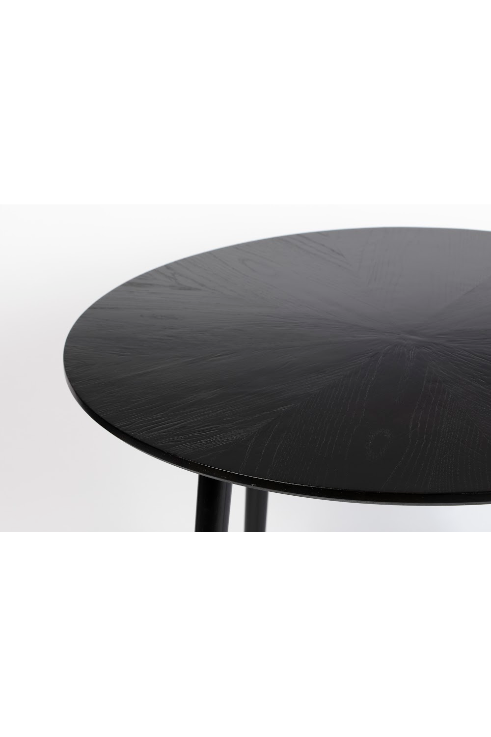 Round Black Wood Dining Table | DF Fabio | Oroatrade.com