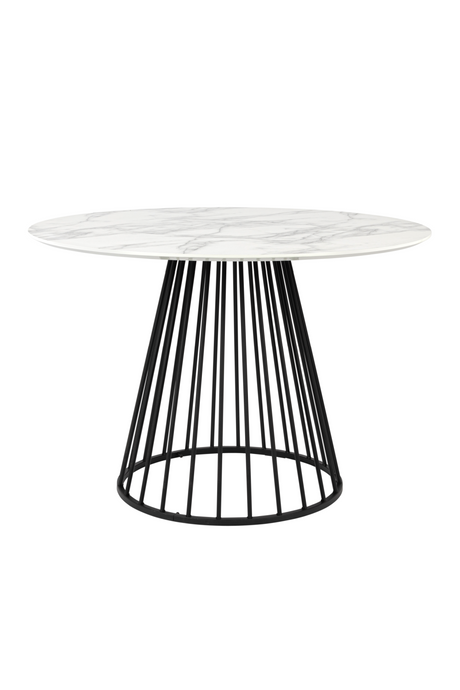 White Marble Pedestal Table | DF Floris | OROA.com