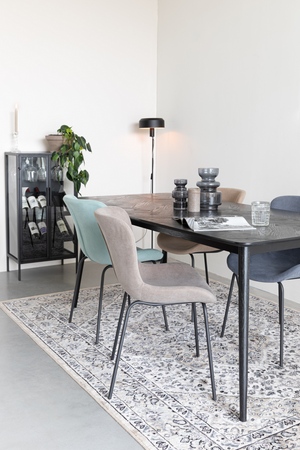 Rectangular Black Dining Table | DF Fabio | OROA.com