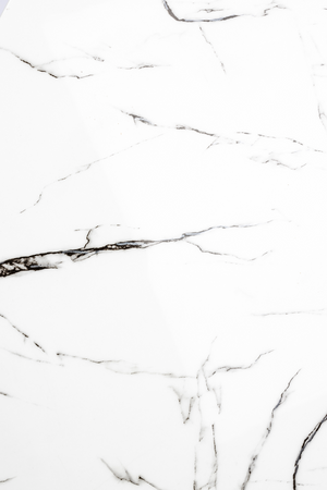 Marble Finish Pedestal Dining Table | DF Maru | Oroa.com