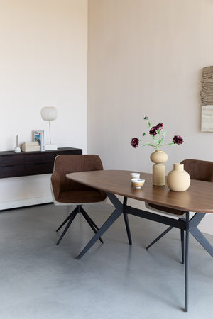 Modern Brown Dining Table | DF Chase | OROA.com