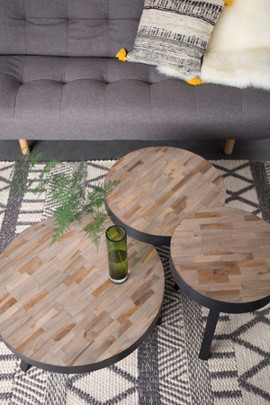 Round Teak Coffee Table | DF Suri | Oroa.com