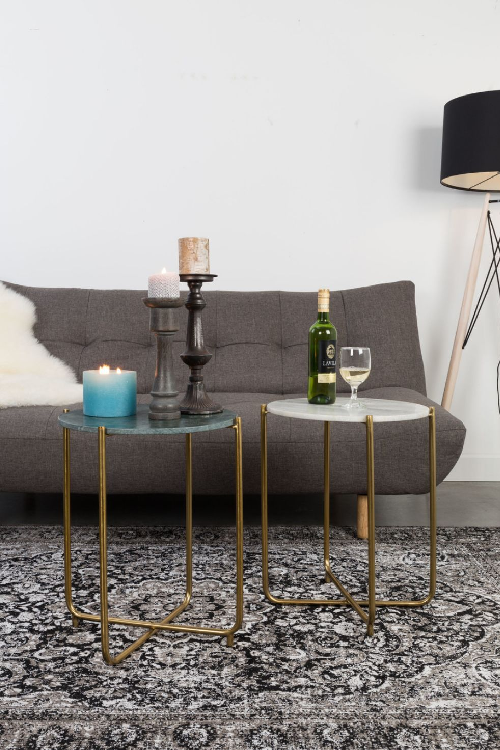 Marble Side Table | DF Timpa | Oroa.com