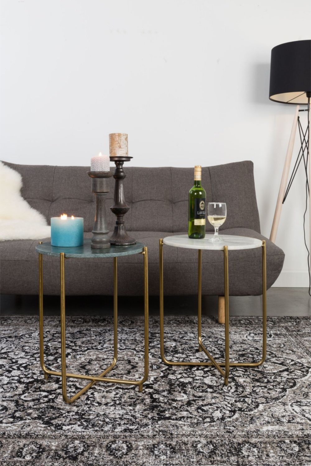 Marble Side Table | DF Timpa | Oroa.com