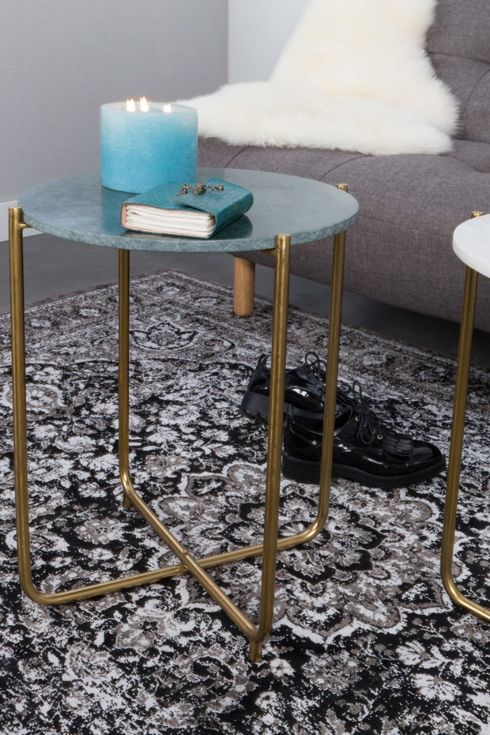 Marble Side Table | DF Timpa | Oroa.com