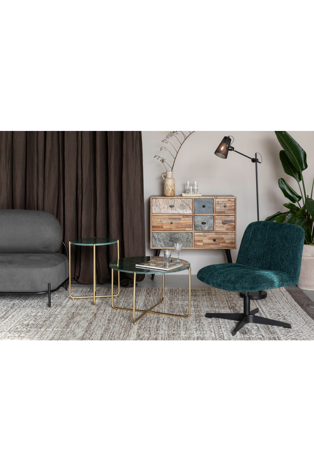 Round Marble Coffee Table | DF Timpa | OROA.com