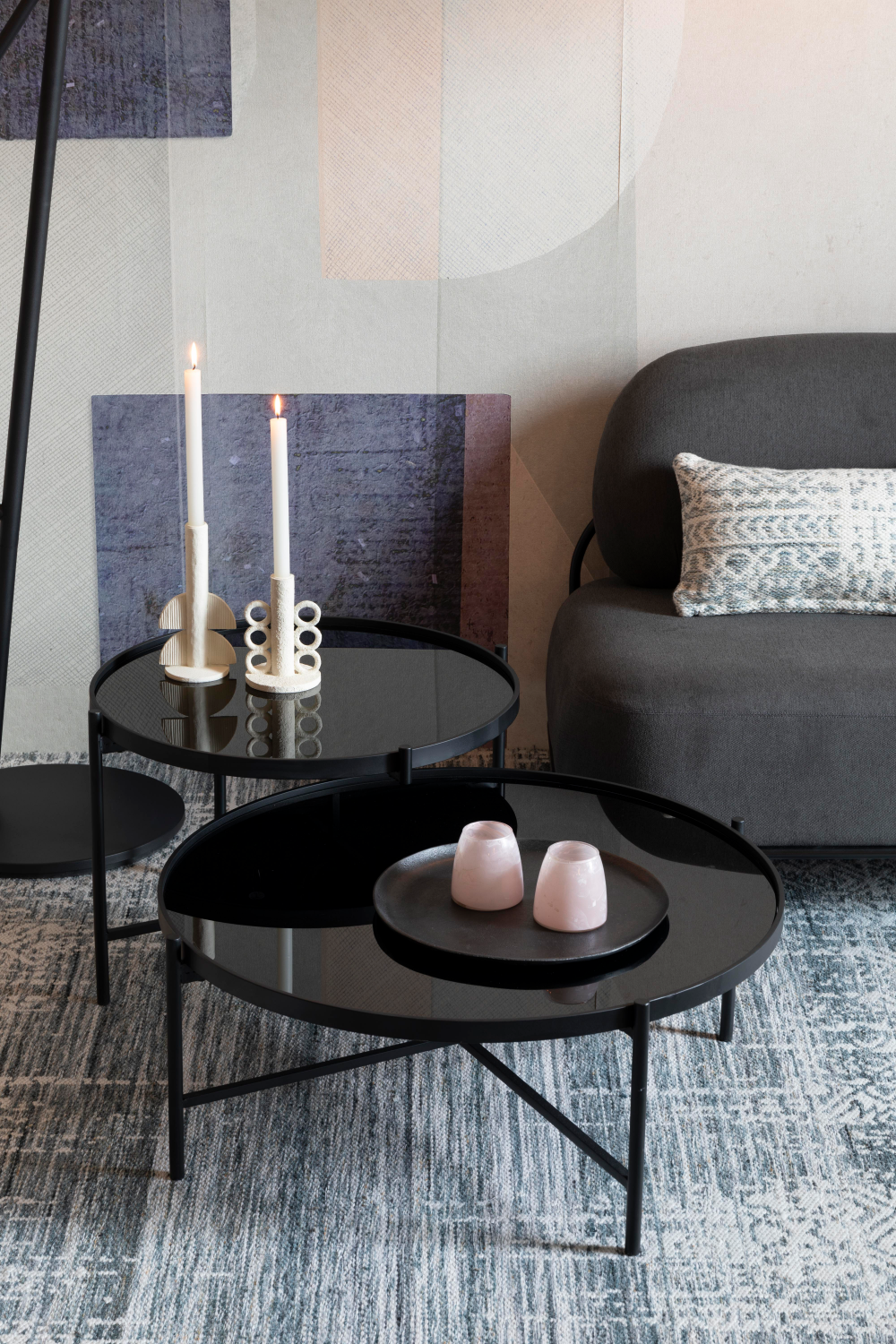 Black Contemporary Coffee Table | DF Li | OROA.com
