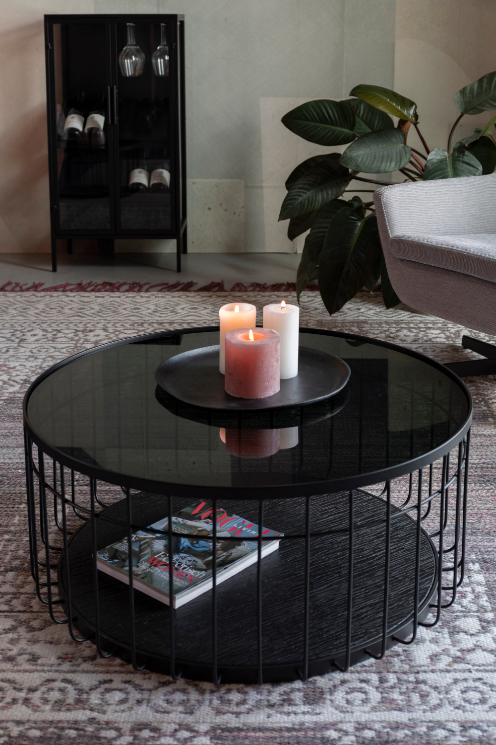 Black Industrial Coffee Table | DF Lance | OROA.com