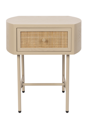Beige Lacquered Side Table | DF Amaya | OROA.com