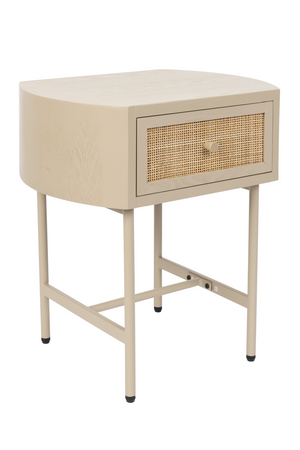Beige Lacquered Side Table | DF Amaya | OROA.com