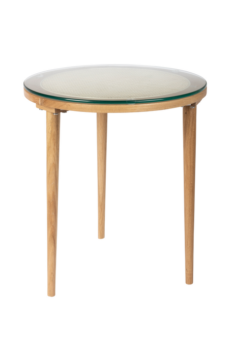 Natural Rattan Modern Side Table | DF Haru | OROA.com