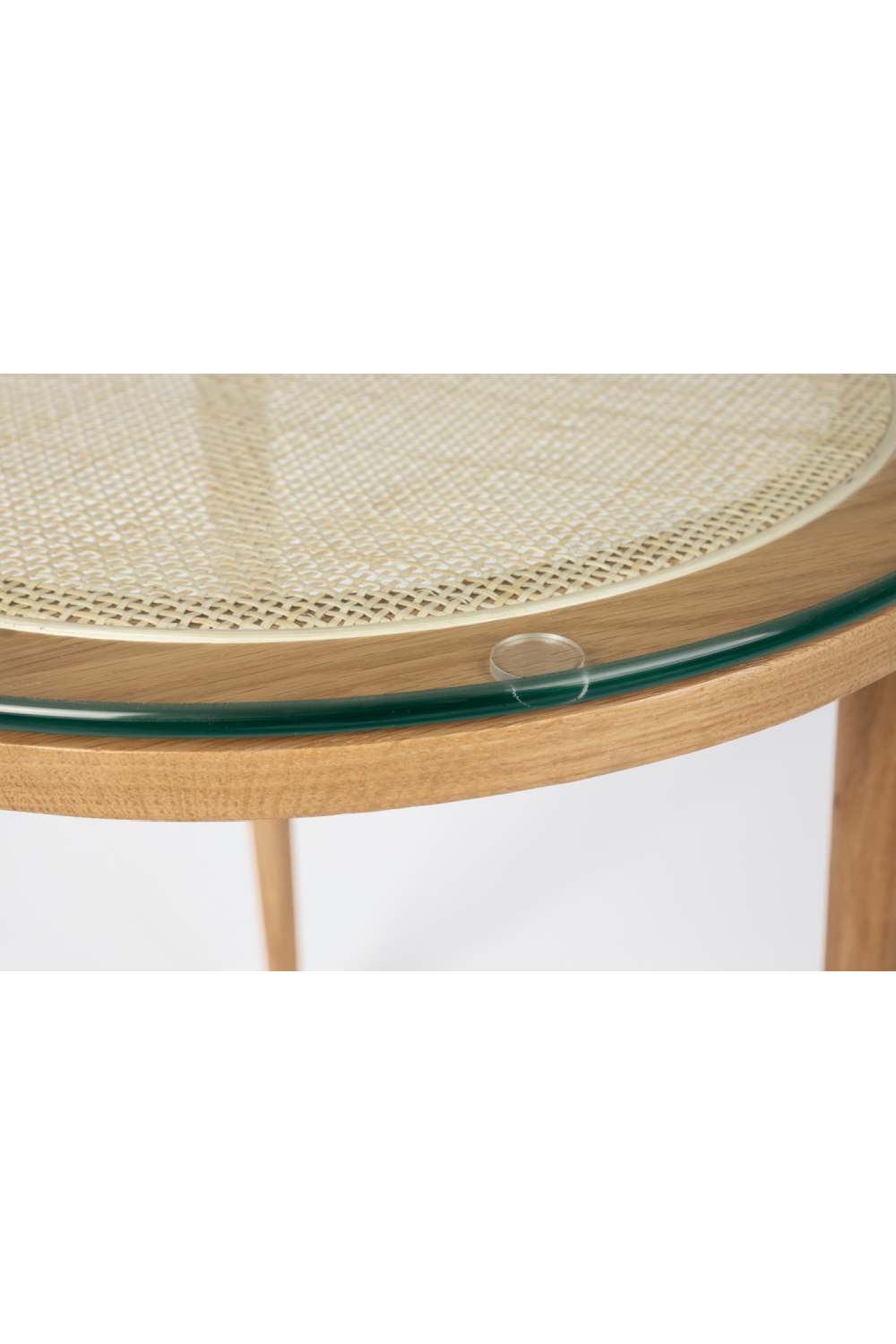 Natural Rattan Modern Side Table | DF Haru | OROA.com