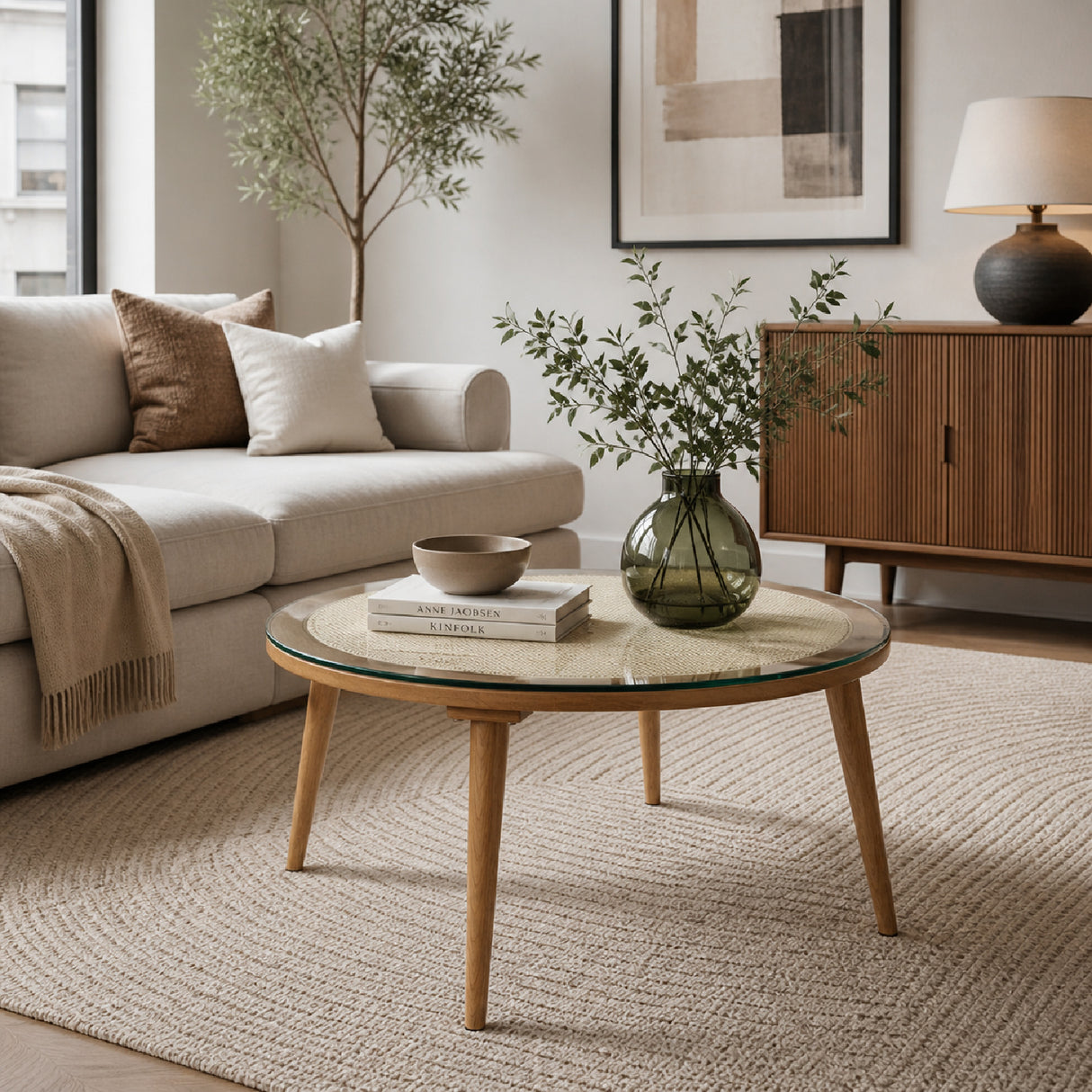   Modern European furniture - Round Oak Coffee Table - www.oroa.com | Oroa.com