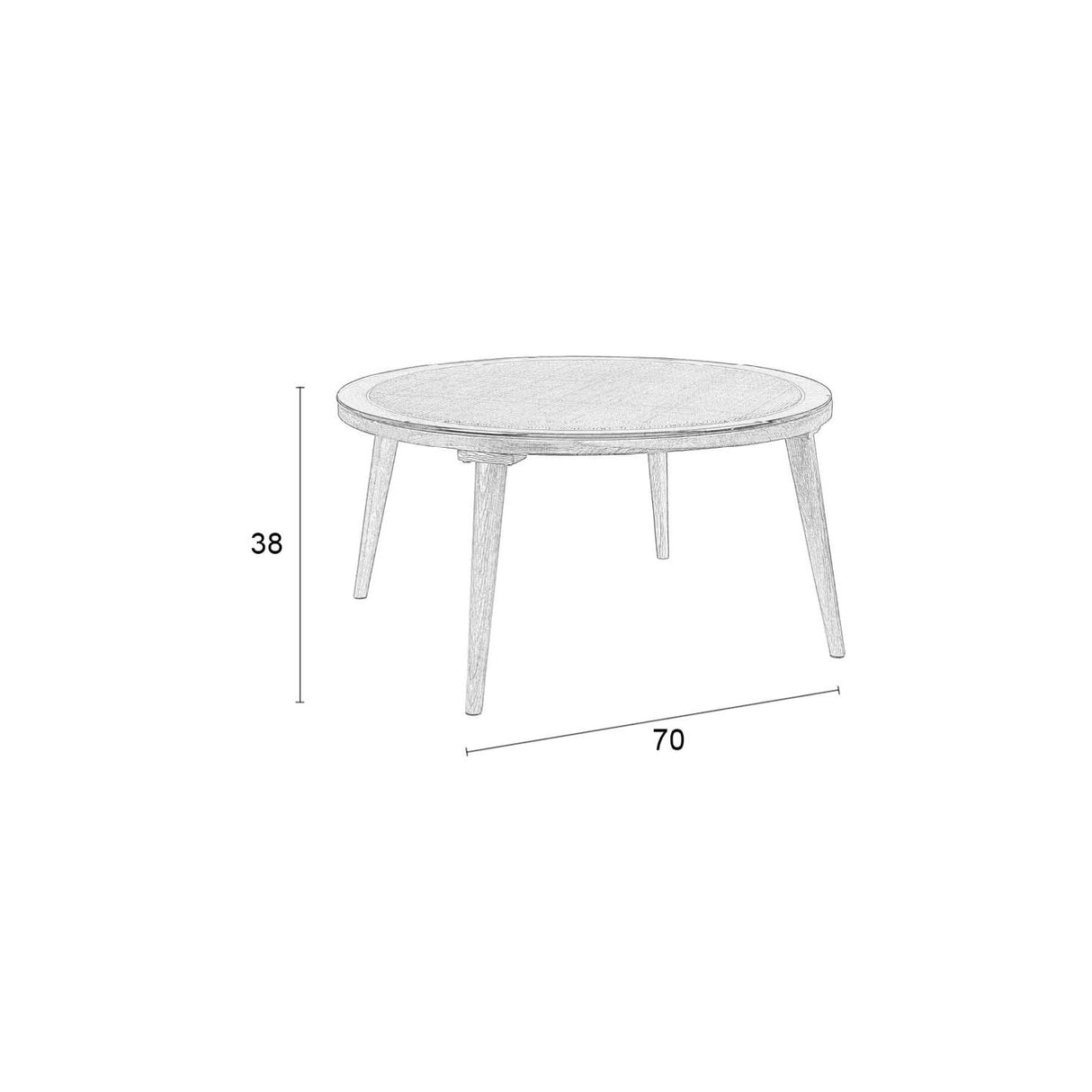   Modern European furniture - Round Oak Coffee Table - www.oroa.com | Oroa.com