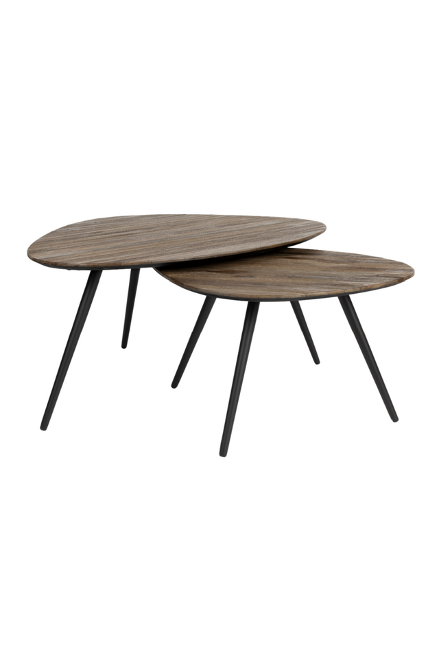 Teak Nesting Coffee Tables (2) | DF Pion | OROA.com