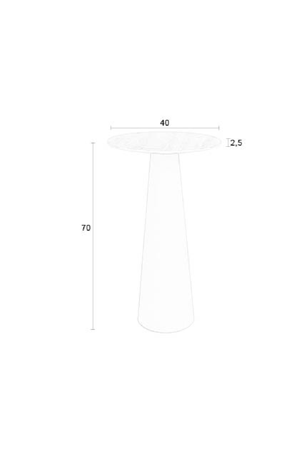 Ceramic Pedestal Side Table | DF Joya | OROA.com