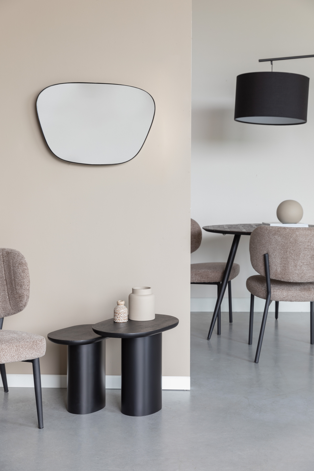 Black Mango Wood Side Tables (2) | DF Bela | OROA.com