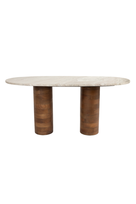 Marble Oval Coffee Table | DF Kouk | OROA.com