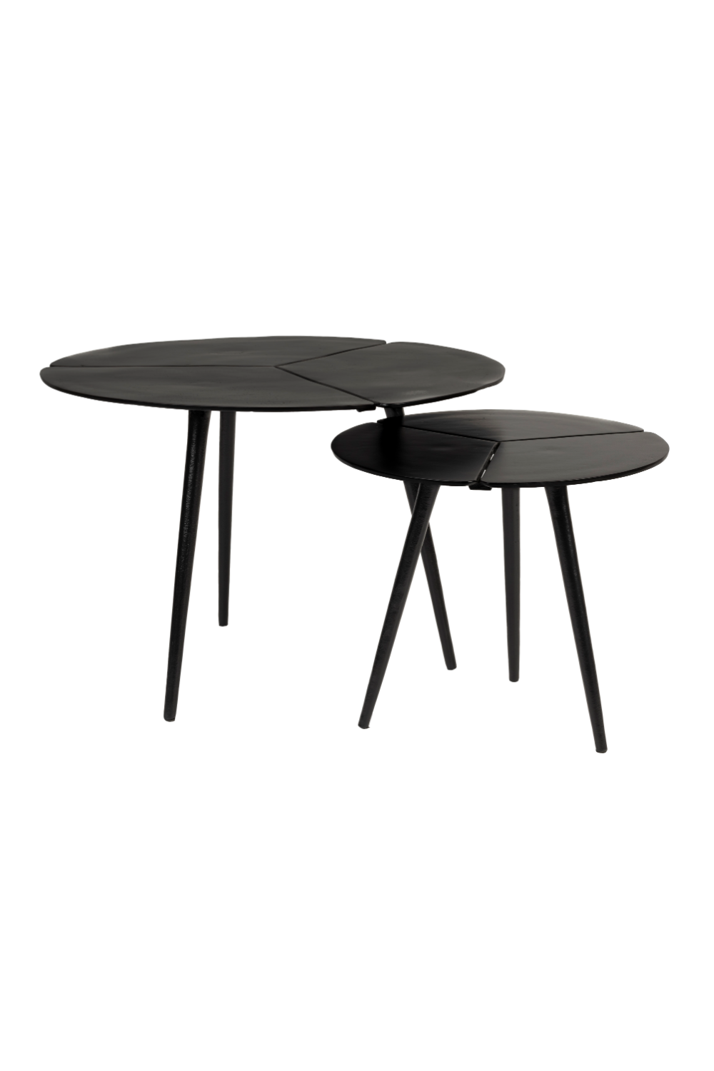 Black Aluminum Side Tables (2) | DF Kourdebour | OROA.com
