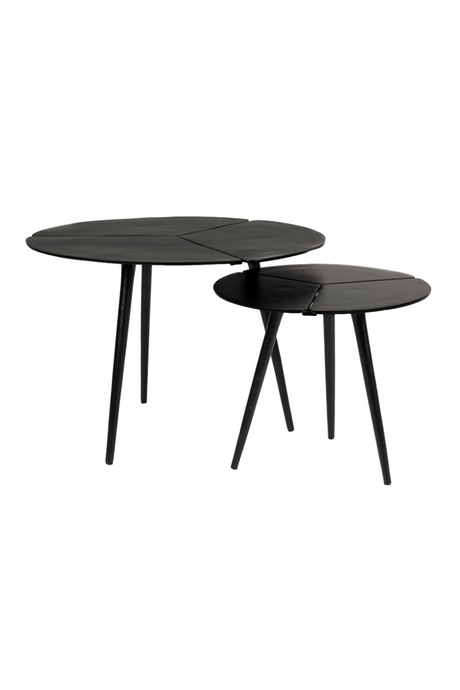 Black Aluminum Side Tables (2) | DF Kourdebour | OROA.com