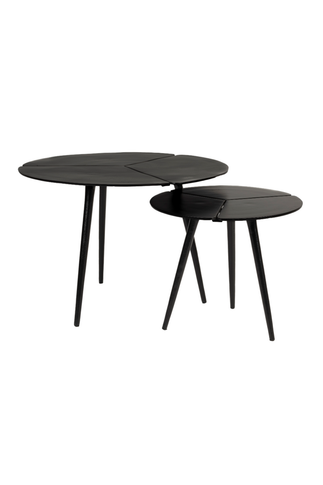 Black Aluminum Side Tables (2) | DF Kourdebour | OROA.com