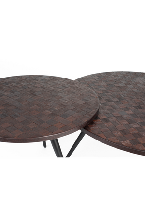 Teak Round Coffee Table (2) | DF Webster | OROA.com