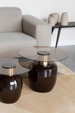 Glass Modern Side Table | DF Mohra | OROA.com