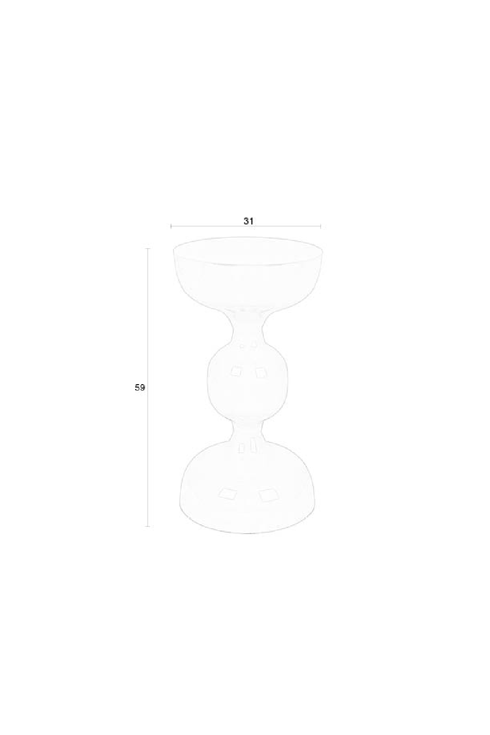 Modern Metal Side Table | DF Lars | OROA.com