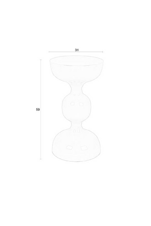 Modern Metal Side Table | DF Lars | OROA.com