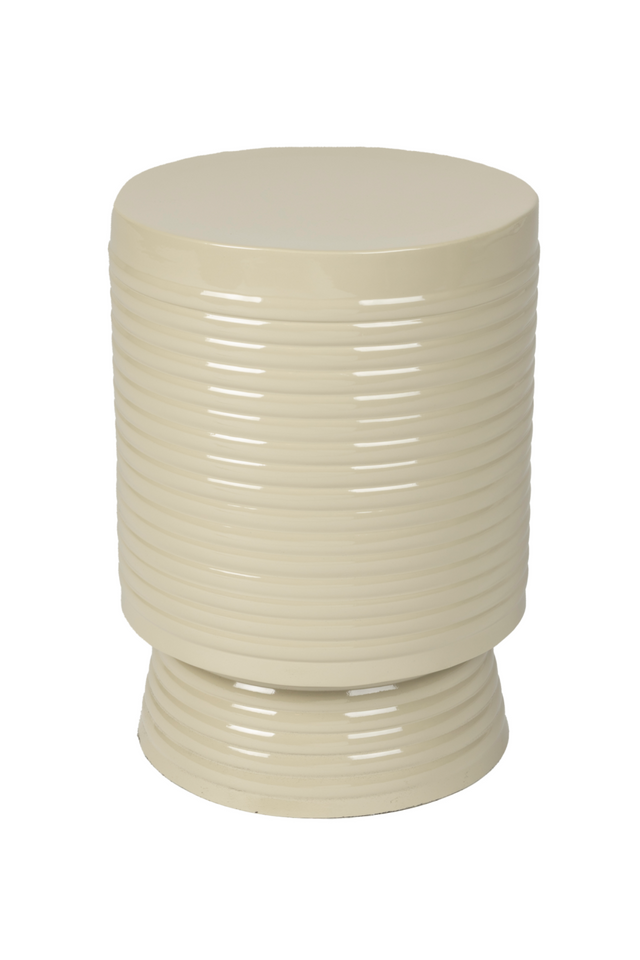 Beige Iron Side Table | DF Sven | OROA.com