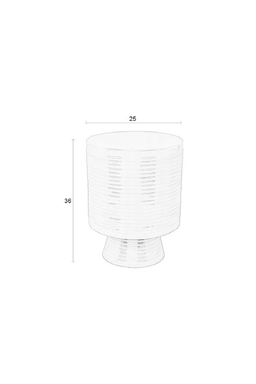 Beige Iron Side Table | DF Sven | OROA.com