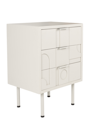 White Wooden Bedstand | DF Funk | OROA.com