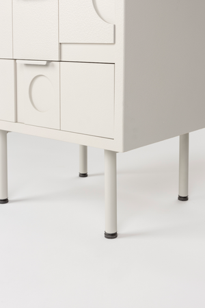 White Wooden Bedstand | DF Funk | OROA.com