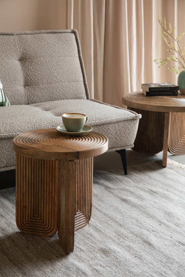 Carved Mango Wood Side Table | DF Maeze | OROA.com