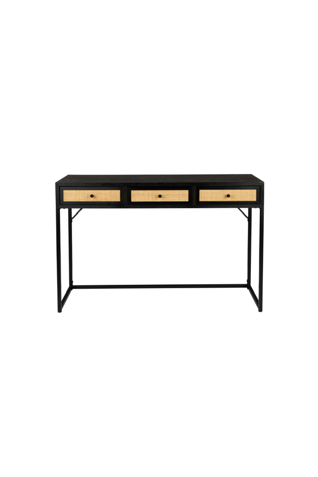 Modern Black Wood Console Table | DF Guuji | OROA.com