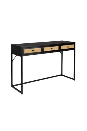 Modern Black Wood Console Table | DF Guuji | OROA.com