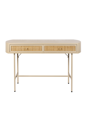 Beige Console Table With Drawers | DF Amaya | OROA.com