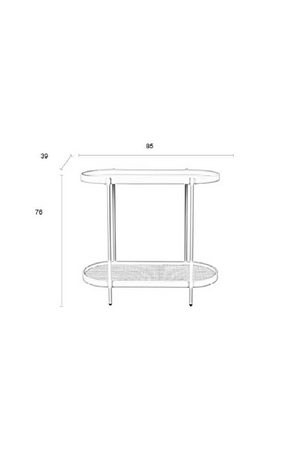 Beige Wooden Console Table | DF Amaya | OROA.com