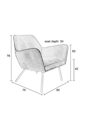 Leather Lounge Armchair | DF Bon | Oroa.com