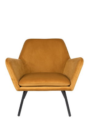 Gold Velvet Accent Chair | DF Bon | Oroatrade.com