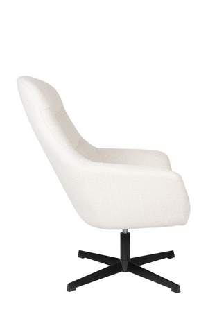 Upholstered Swivel Lounge Armchair | DF Yuki | Oroa.com