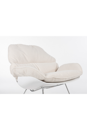 White Upholstered Rocking Chair | DF Rocky | OROA.com