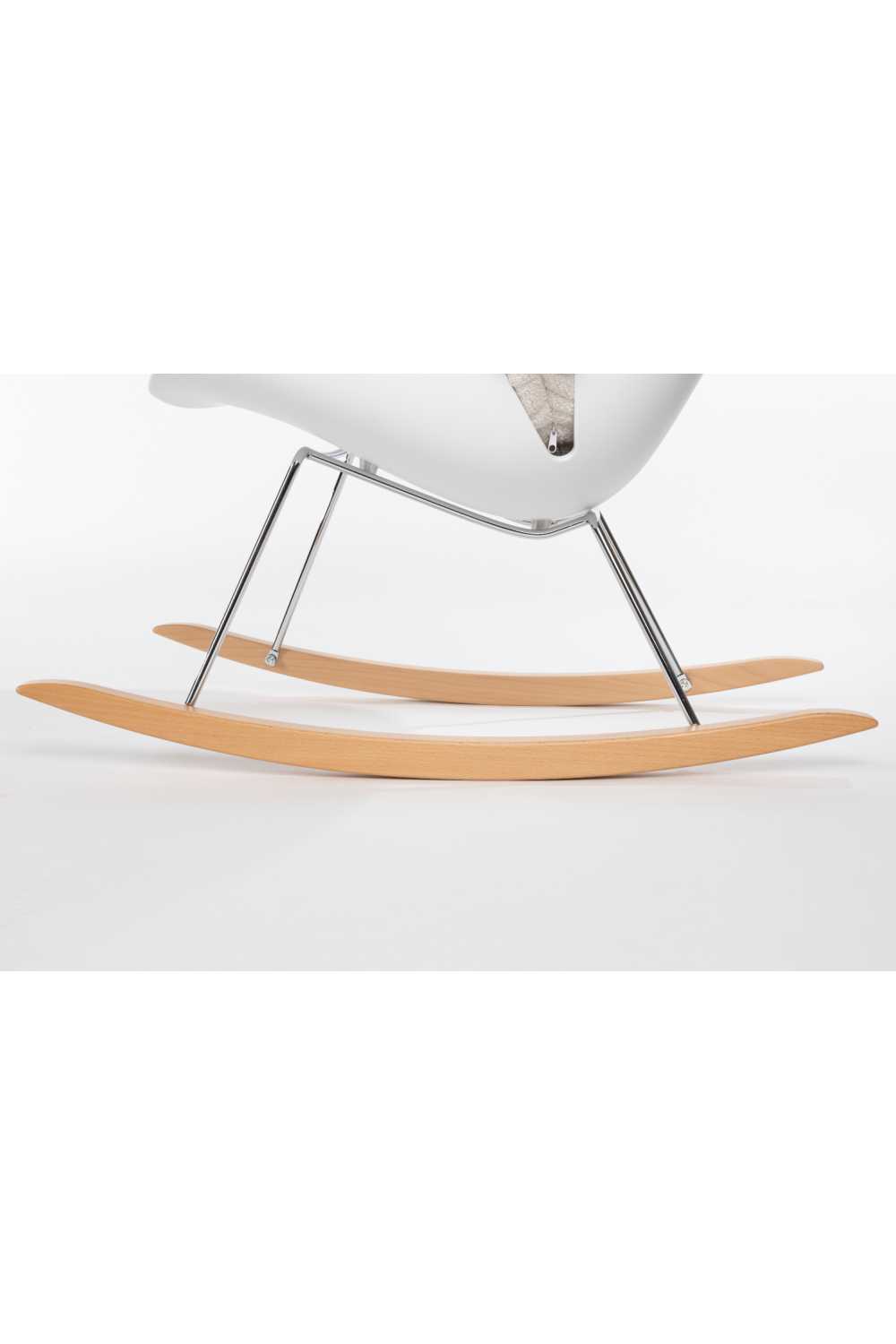 White Upholstered Rocking Chair | DF Rocky | OROA.com