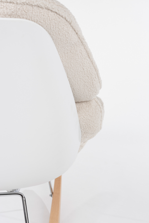 White Upholstered Rocking Chair | DF Rocky | OROA.com