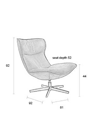 Modern Lounge Chair | DF John | OROA.com