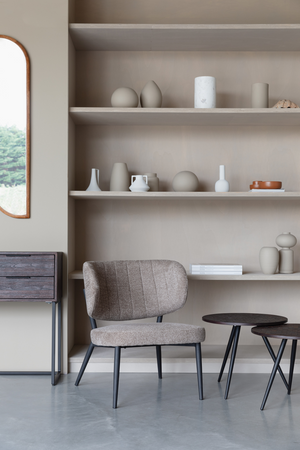 Curved-Back Lounge Chairs (2) | DF Sanne | OROA.com