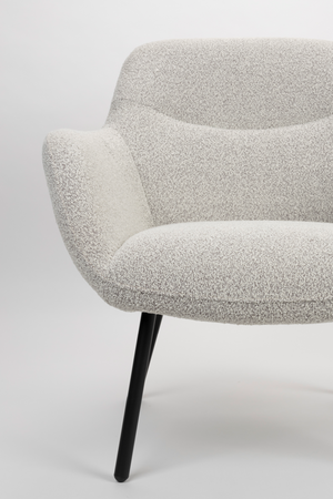 Beige Bouclé Lounge Chair | DF Dude | OROA.com